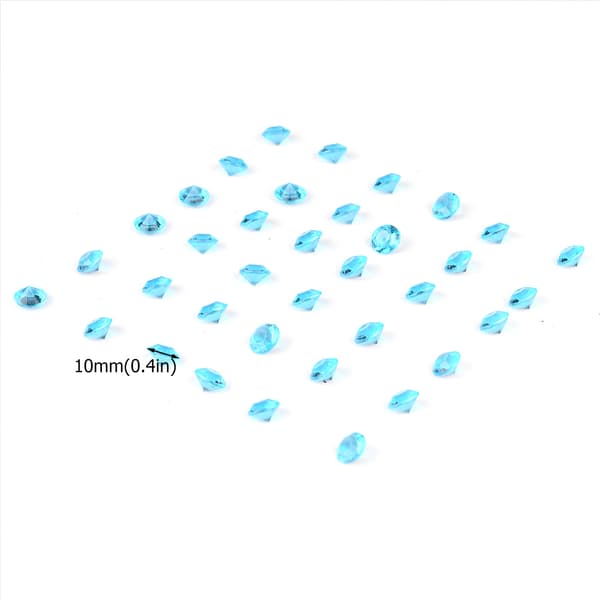 1000 st 10 mm akryl pärlor bröllopsfest dekoration DIY prydnad tillbehör (blå)