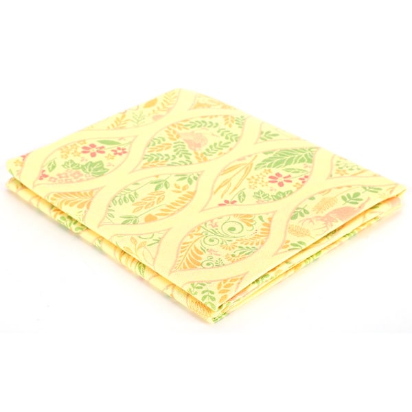 Växtblomma Bomullsduk Blommig Patch Work DIY Handgjorda Material Sytillbehör400312-Stray Path-Gul