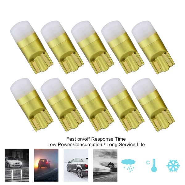 10 stk 2835 2SMD Super Lys Bil LED Sidelys Lysindikator Baklys Pærer for T10