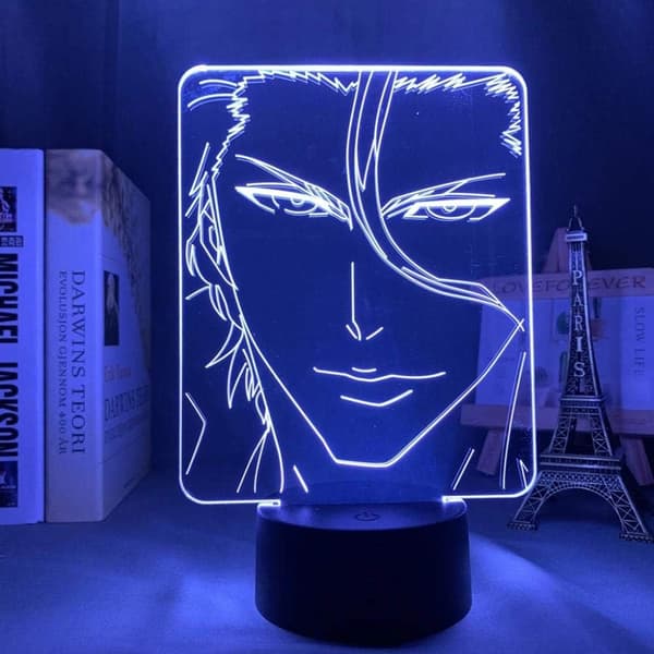 Anime Bleach Sosuke Aizen lampe Kul 3D Illusjon Natt L