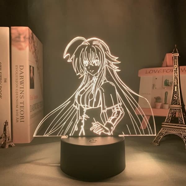 Anime LED Lys High School DxD Rias Gremory til Soveværelse Dekoration