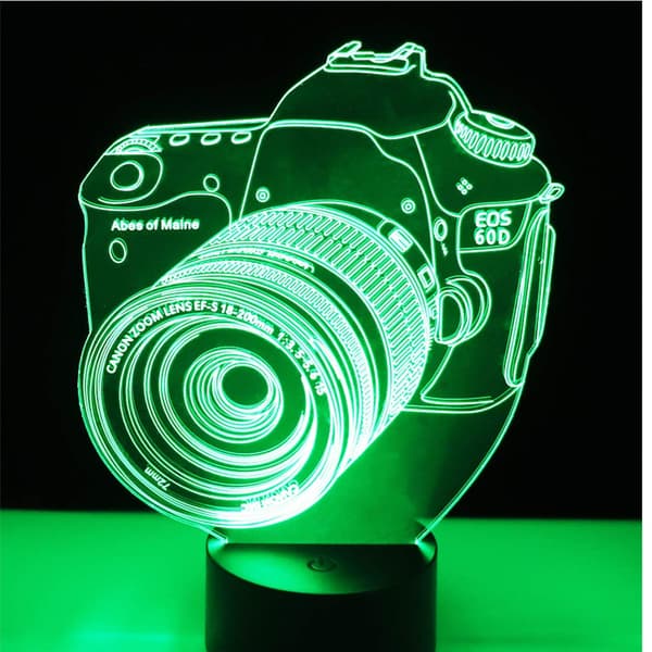 7 Farveskiftende Natlampe 3D Atmosfære Pærelys 3D V