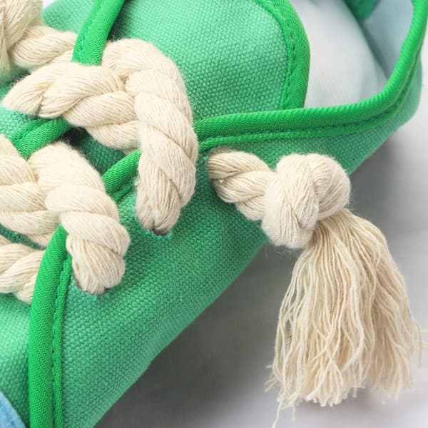 Hundeleker for tygging, trygge og holdbare hundeleker med pipelyd, mini-sneaker