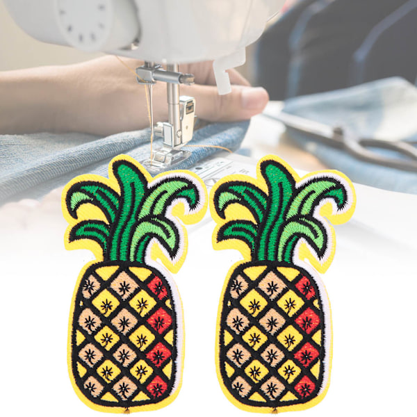 10 stk. DIY håndlavede madform syning broderi stof patches tøj tilbehør (ananas)