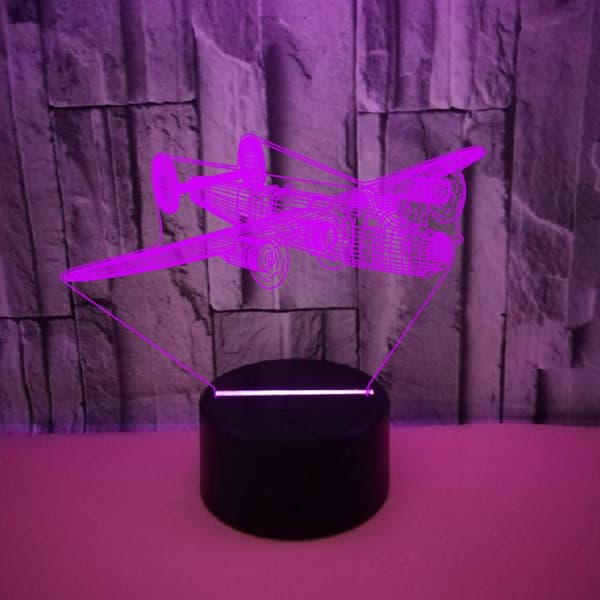 Fly 3D Nattlys med Fjernkontroll og Berøringskontroll, Flere