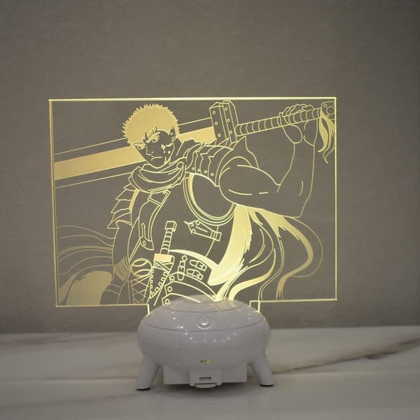 Anime Berserk 3D Lampe Natlys 3D Guts Illusionslampe til