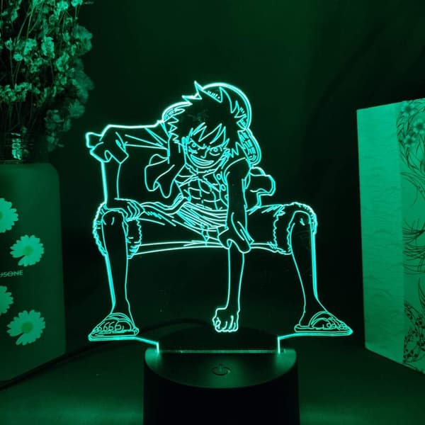 Nattlysleke 3D-lampe Optisk illusjon 3D-illusjon Natt L