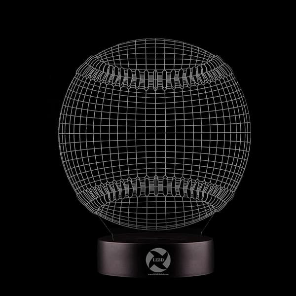 3D Optisk Illusions Natlampe - 7 LED Farveskiftende Lampe