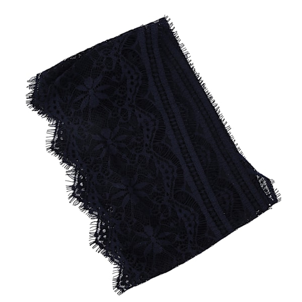 14,5 cm polyester silke kläder broderi spets DIY klänning hantverk tyg kläder dekoration marinblå