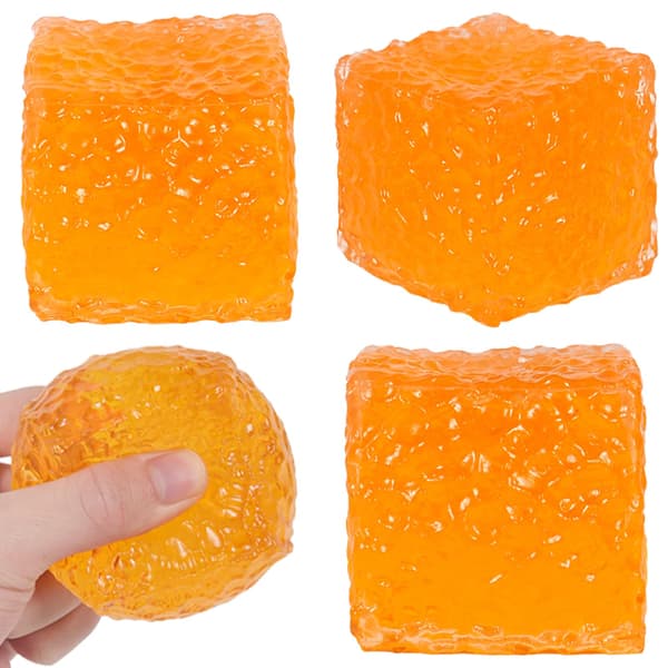 2026 Ny Trekant Stressaflastende Squishy, Blødt Sensorisk Fidget Legetøj til Ro og Koncentration, Letvægts Bærbart Design til Daglig Brug Orange