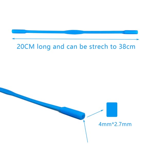 12 stk. Premium solbrillestropp i silikon, justerbar brille