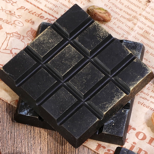Chokoladebarforme Deep Silikon Bryd-Fra Chokolade Non-Stick Protein og Energibarform Kvadrat Tyk Slikbarform Voks Smelteform 2 Pak