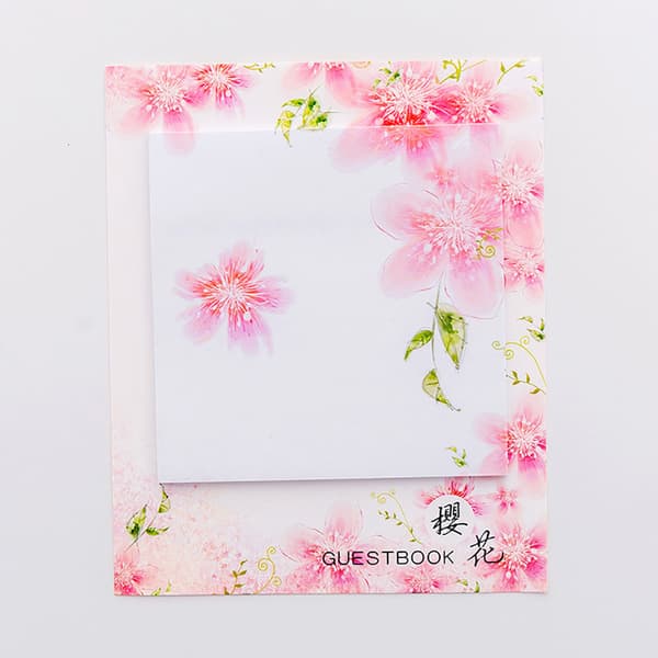 30 ark Sakura notesblok Oriental Cherry Sticky (blomstrende faldende Sakura)