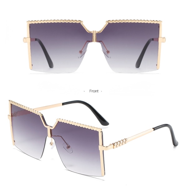 Fashion Ladies Metal Alloy Half Frame 100%UV Protection Sun