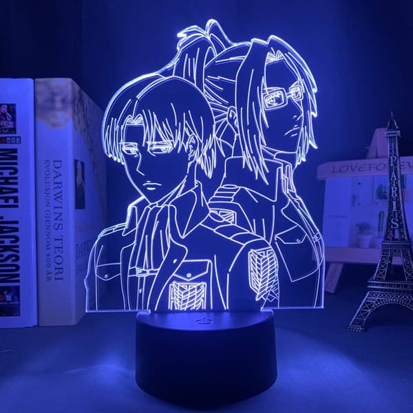 Anime 3D Natlampe Attack Akryl LED 3D Lampe til Hjem Roo