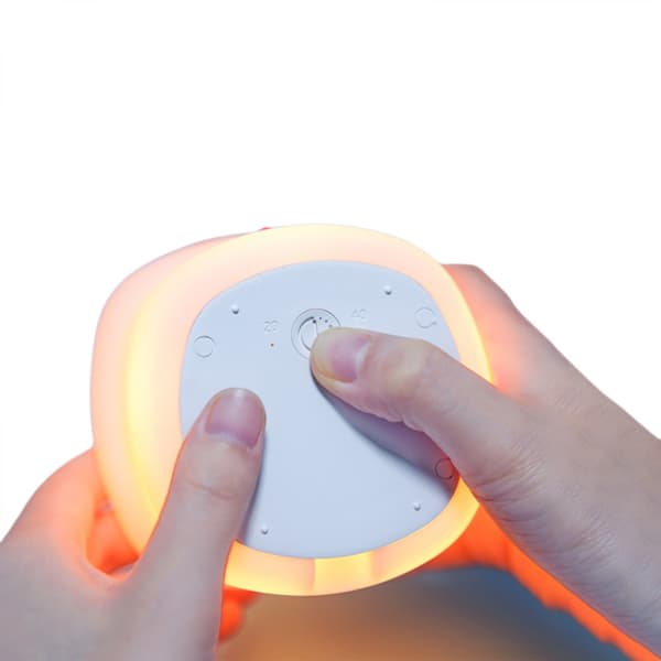 Søt Jule Lykkehus Nattlampe, barnelys med 7 LED