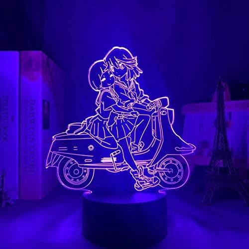 Anime Kill La Kill Ryuko Matoi lampe Kul 3D-illusjon Natt L