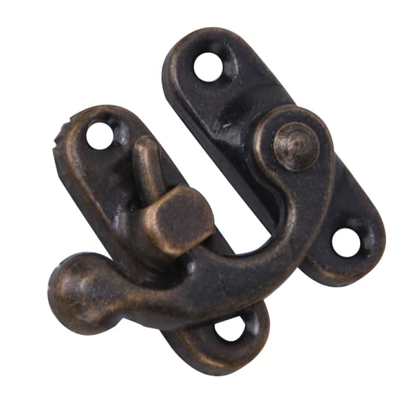 30 st Hasp Hook Retro Style Järn Spänne Hook Hasp för Smycken Presentaskar 3,2 x 2,8 cm Brons Höger Spänne Hook Hasp