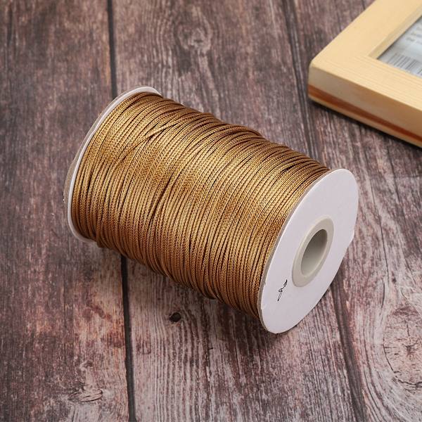 160m Vaha Langallinen DIY Ympäristöystävällinen Käsinkudottu Narukoru Puuvillalanka 1mm(8 # Ruskea )