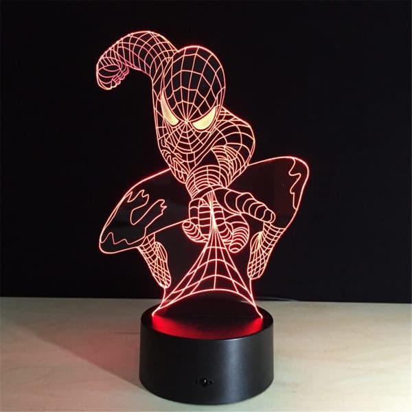3D Nattlampa Optisk Illusion LED-ljus Smart Touch