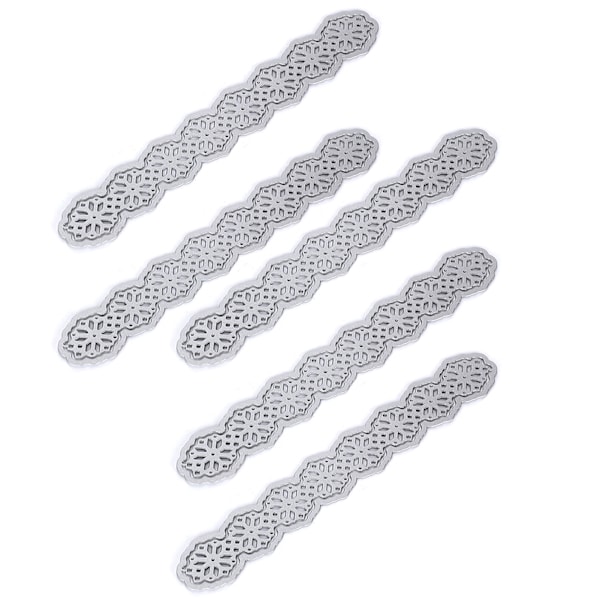 5 kpl metalliembossing-leikkuuterä hiiliteräksinen paperinveistokortti ontto linjamalli