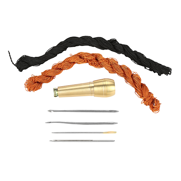 18m Sorte Brune Linjer Tråde til DIY Sko Reparation med Krog Nåle Sy Syl Kit