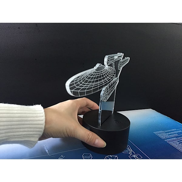 3D Illusjonslampe b b-8 Roboter Nattlys 3D Nattlys for