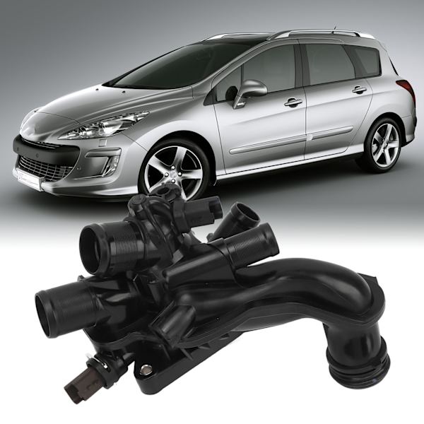 Termostatkåpa 1336Z6 Noggrann Pålitlig Enkel Manövrering Robust Termostatkåpa med Givare Ersättning för PEUGEOT 308 SW