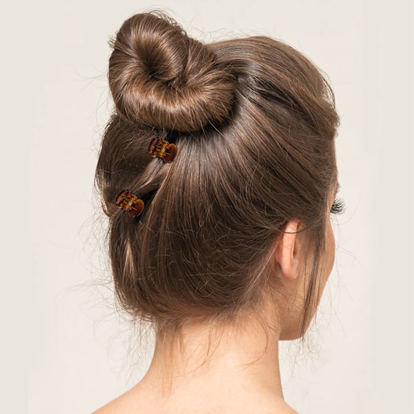 36 st bruna mini hårklämmor, perfekta för att designa barn- och vuxenfrisyrer, dekorationer, bullar, fästa lugg, starkt grepp, multifunktionsklämmor. Brown