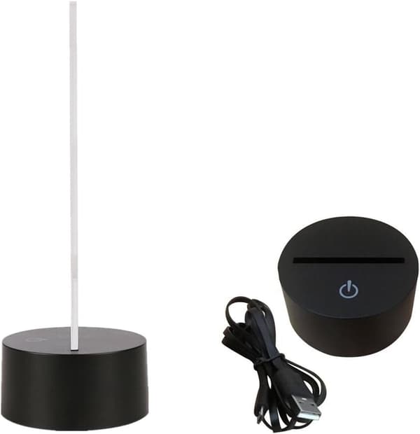 Delfin 3D Illusion Lampe YKL World Led Bord Natlys 7 C
