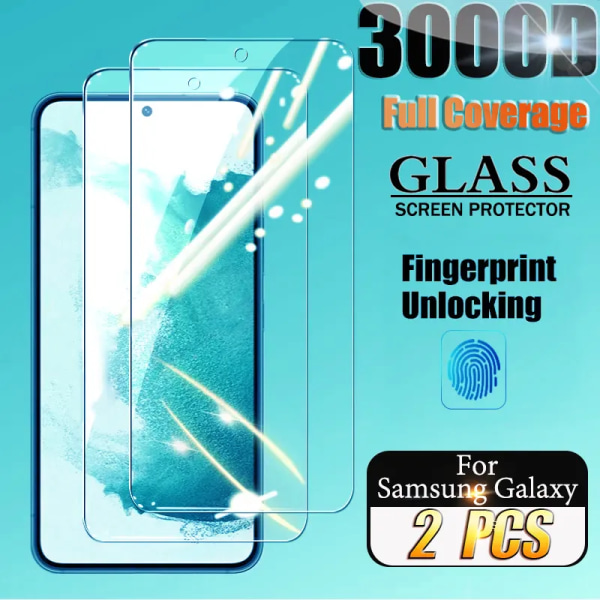 2st härdat glas för Samsung Galaxy S22 skärmskydd