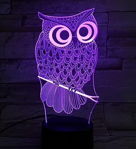 3D Elddrake Nattljus Illusion Sovrumslampa med USB