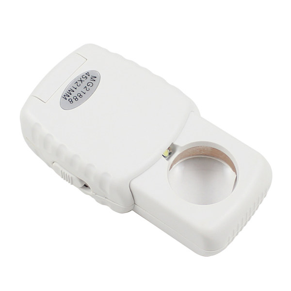 Pop-up LED-förstoringsglas - Bärbar fickförstoringsglas, 30X Optica