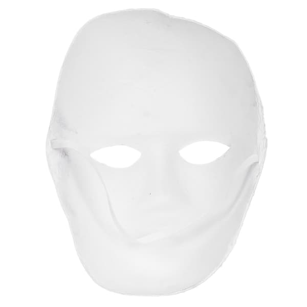 5 stk hvite masker for voksne, tomme DIY-tegnemasker, Halloween-kostymefesttilbehør (mannlig)