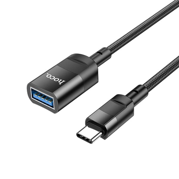 hoco. U107 Typ-C hane till USB hona kontinuerlig energi USB3.