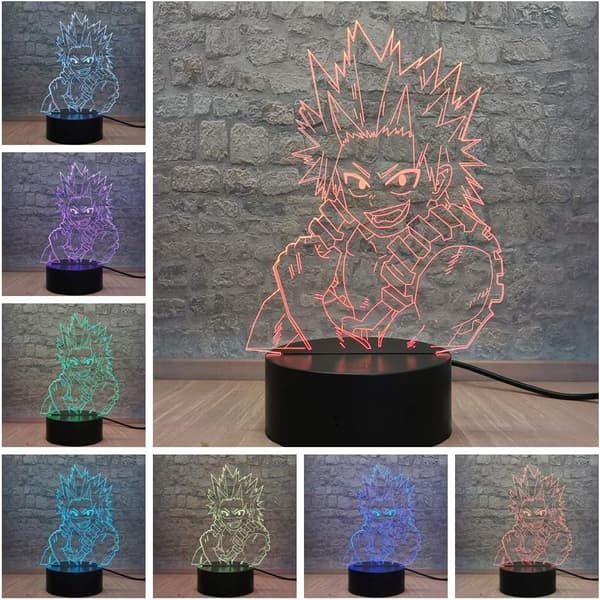 Kirishima Eijiro Nattlampe Smart Touch Fjernkontroll LED