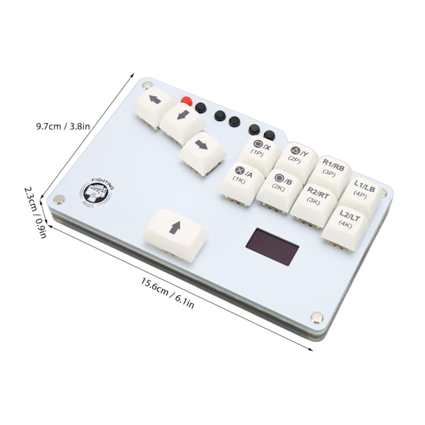 For Fighting Box-tangentbord för Hitbox WASD GP2040 CE Fightstick Arcade Fight Stick med för Cherry MX-brytare för PS3