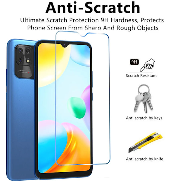 4 st skärmskydd för Redmi A1 Plus HD härdat glas