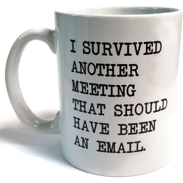 Jag överlevde ett annat möte办公室陶瓷杯马克杯子Dunder Mifflin