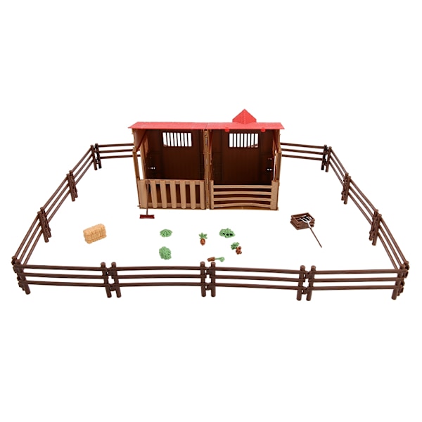 Barnleksak Tillbehör Set Simulering Mini Bondgård Scen Modell