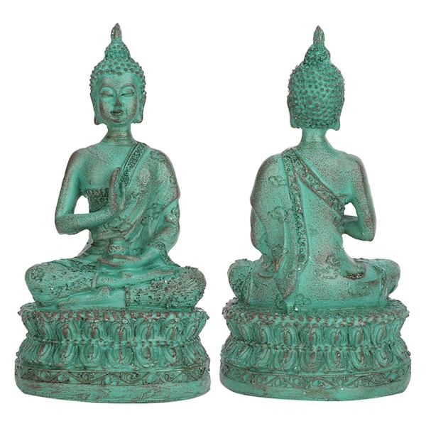 Sakyamuni Buddha Imitation Copper Buddha Statue Thai Sakyamuni Resin Craft Ornament (Brons)