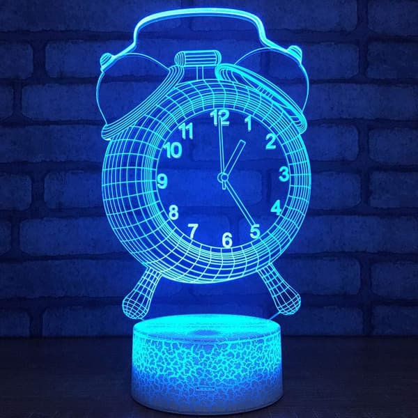 3D LED Hjort Optisk Illusjon Sensor Nattlys med Smart T