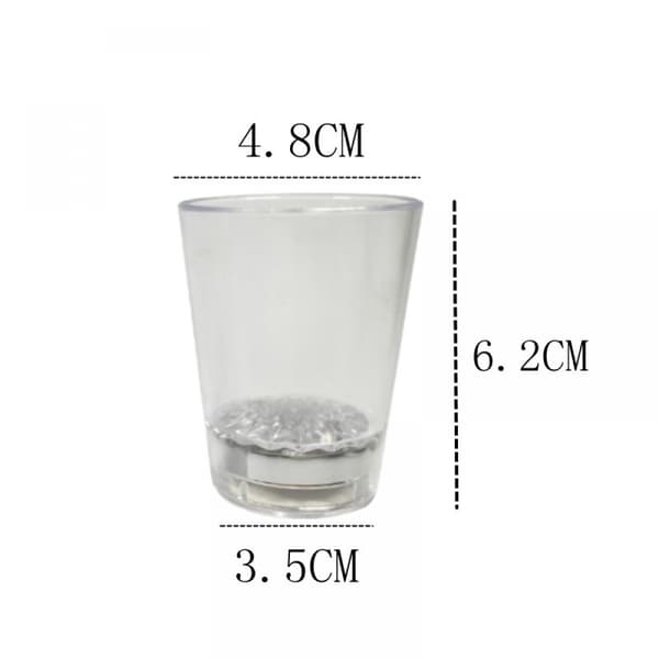 Lille Vinglas Flash Cup, LED Flash Cup Lysende Kop, LED Vand Induktion Kop(3PCS)