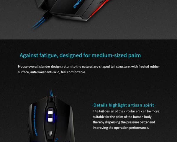 X8 kablet lysende e-sport gamingmus Jedi survival eat ch