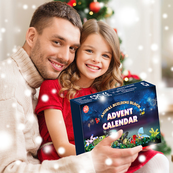 2024 Ny Jul Insekt, Havsdjur, Byggstenar Blind Box Adventskalender 24 Presenter Halloween Nedräkning Blind Boxar