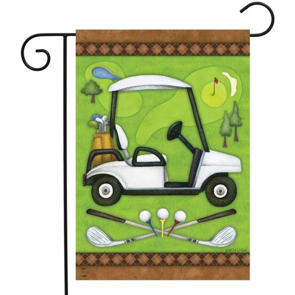 Golf Spring Garden Flag Cart Clubs Urheilu 12,5" x 18"