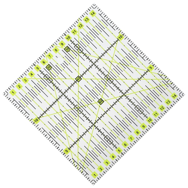 Akryl quiltare linjal dubbelfärgade rutnät linjer tydlig markering kvadratisk quiltning sömnad linjal