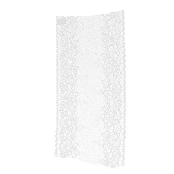 Spetskant 10 meter 23cm/9.1in bred hudvänlig broderad blommigt band för hantverksprojekt Vit