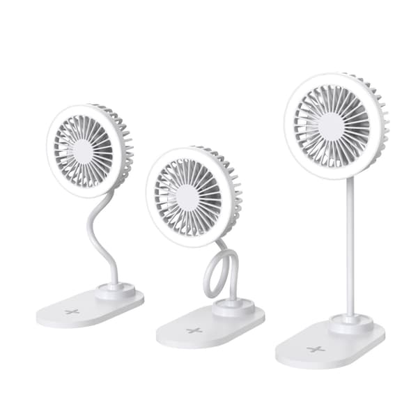 Trådløs opladningsventilator Trådløs opladningsventilator Fyldlys