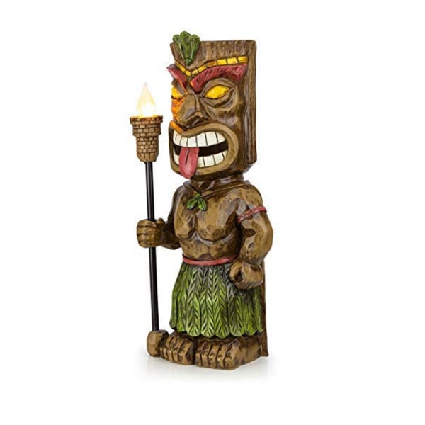 Hawaiian Tropical Tiki Man Warrior, Tiki Dude, Tiki Torch, O